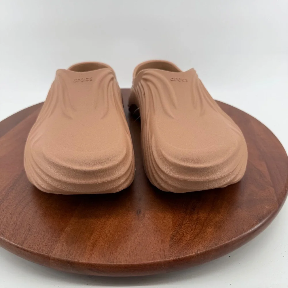 Crocs Echo Wave Mule Cork/Kiwi Sculpted Slip On Comfort Clog 210521-2CC Mens 12